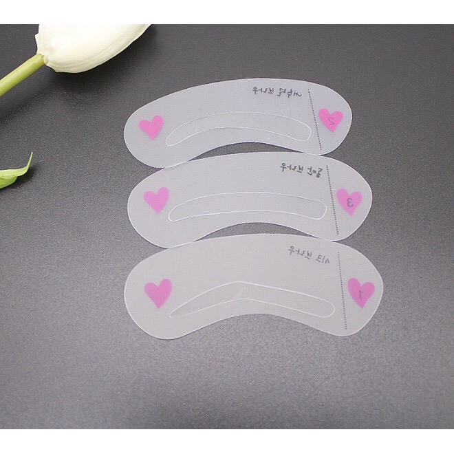 set 3 khuôn kẻ mày tiện lợi