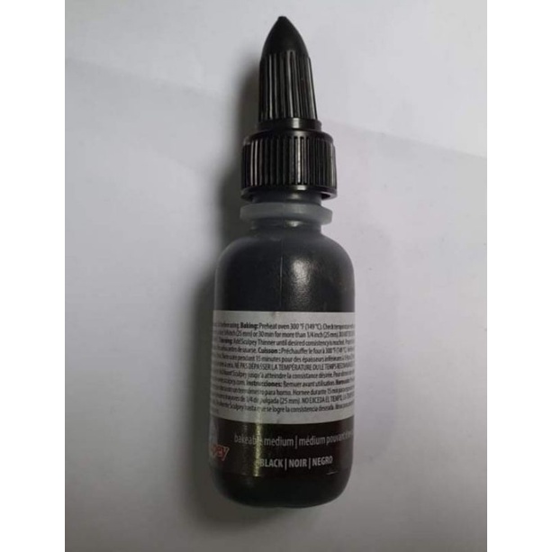 ĐẤT SÉT LOÃNG MÀU ĐEN 30ML - LIQUID BAKEABLE MEDIUM BLACK