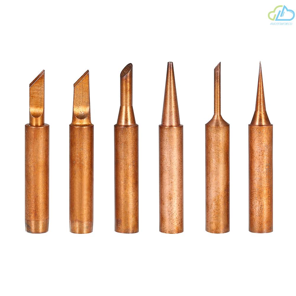 Bộ 6 Đầu Hàn Bằng Đồng Không Chứa Chì Cho Máy Hàn 900M-T