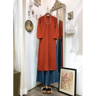 Set Áo dài Rosemary tây thi cam đất