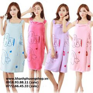 khăn tắm làm áo choàng - khăn tắm làm áo choàng