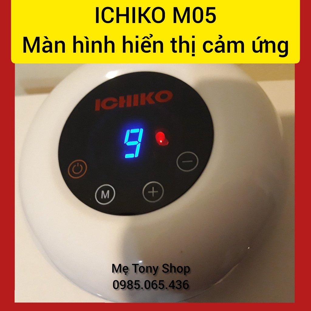 Không đau  [Tách Lẻ] Động Cơ Máy Hút Sữa Điện Đôi Ichiko Nhật Bản-Phiên bản Nâng Cấp Mới Nhất M03 (Bảo Hành 1 Năm)