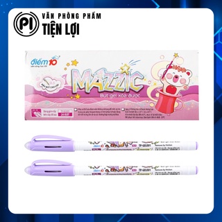 Hộp 20 bút gel tím xóa được gele-01 thiên long