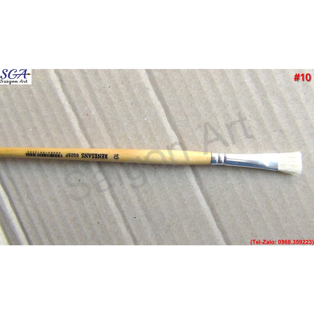 Cọ đầu phẳng Renesans lông heo No.6028F