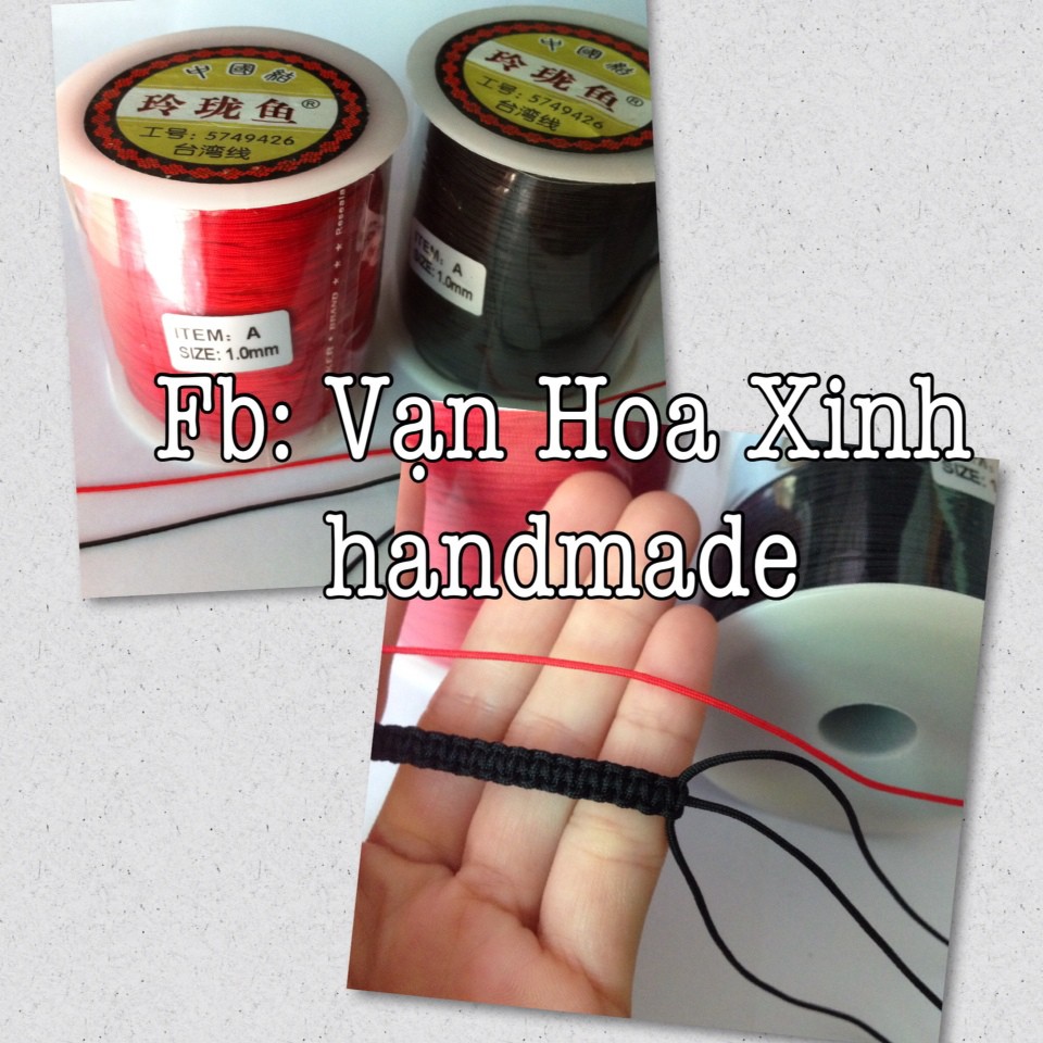 Cuộn dây dù paracord size 1-2mm (Dây Đẹp)