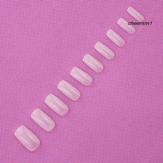 Hộp 500 cái móng giả không màu dùng để làm móng tay nghệ thuật