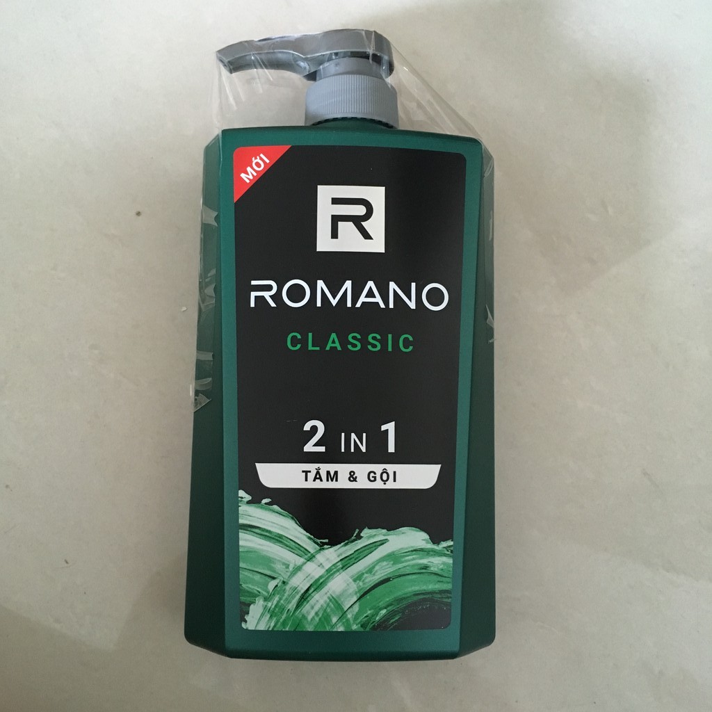 Tắm gội Romano 650g 2 trong 1 (2 in 1) Force / Classic / Attitude