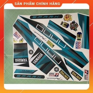 Tem sirius 110 spark nano xanh ngọc đen cao cấp - không bay màu