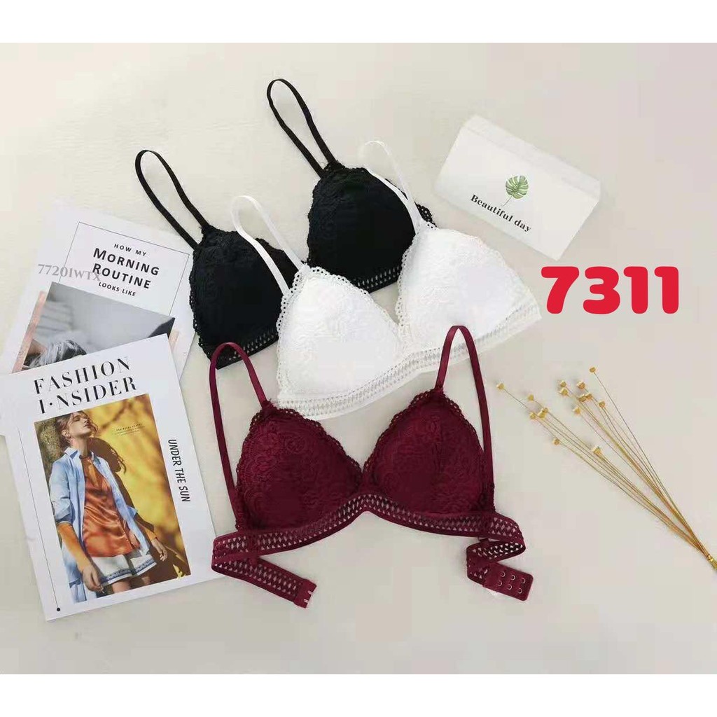 Áo bra ren đệm mỏng không gọng cài khuy sau 1137