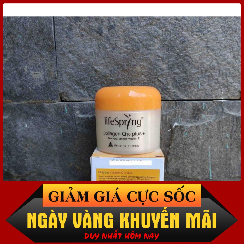XẢ HÀNG Kem Nhau Thai Cừu LifeSpring Collagen Q10 Plus Giúp Mờ Thâm Nám 100ml của Úc $$$