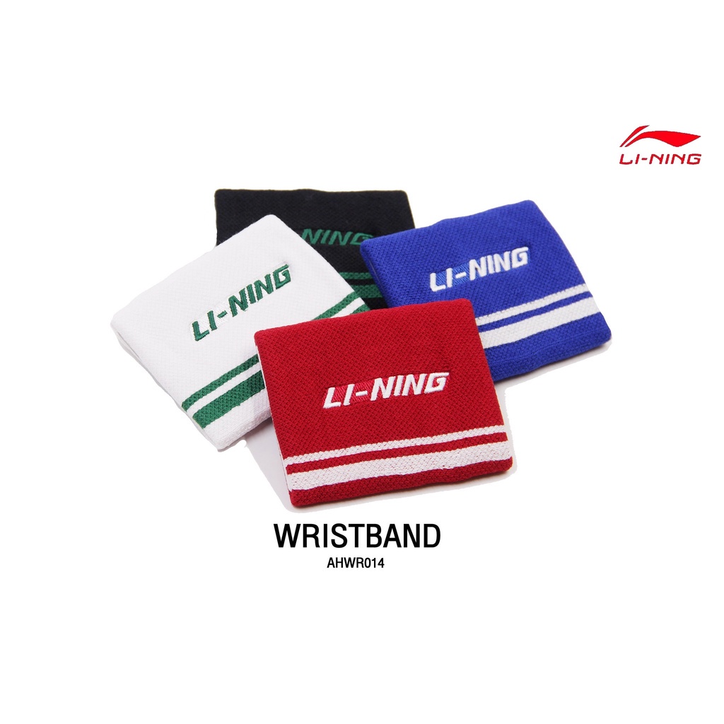 Băng Cổ Tay Chặn Mồ Hôi Lining AHWR014 - Hàng Chính Hãng - Vải Co Giãn Cực Thoải Mái, Không Gây Ngứa, Không Xù, Nhão