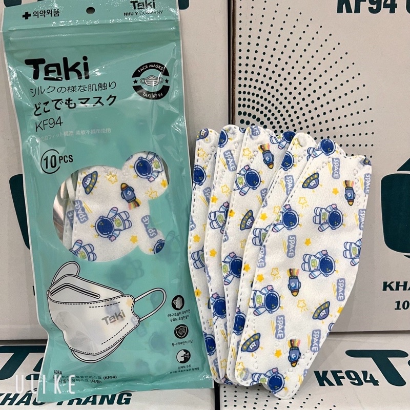 Sét 10 chiếc khẩu trang KF94 người lớn hoạ tiết dễ thương