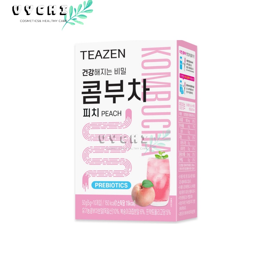 Trà Kombucha Teazen vị đào nhập khẩu Hàn Quốc