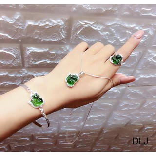 BỘ HỒ LY (LẮC TAY + DÂY CHUYỀN + NHẪN) SIÊU RẺ