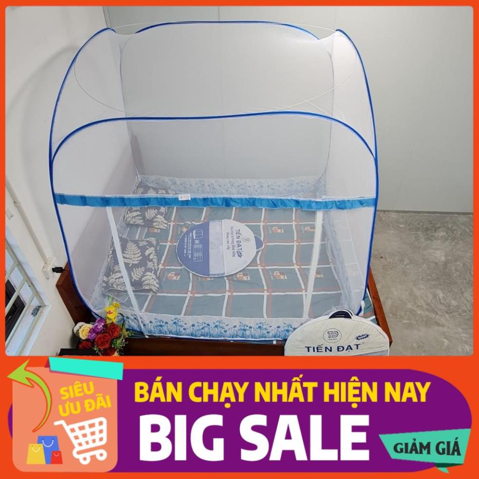 Mùng chụp tự bung Anh Thu - Màn chụp tự bung gấp gọn đỉnh rộng đỉnh vuông người lớn cao cấp