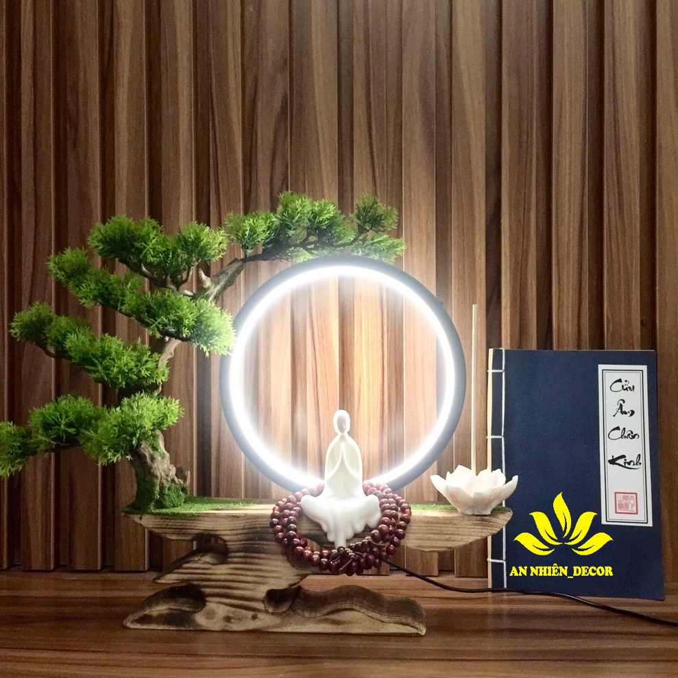 Đèn Led Vòng Hào Quang Tượng Phật Đường kính 20cm - Tặng Kèm 5 Phụ kiện GIÁ RẺ!!
