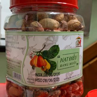 Hạt Điều Rang Muối - Loại nguyên hạt còn vỏ lụa