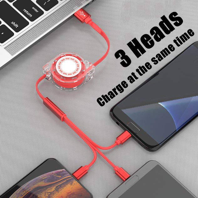 Cáp Sạc Giao Diện Usb Có Thể Thu Gọn Tiện Dụng