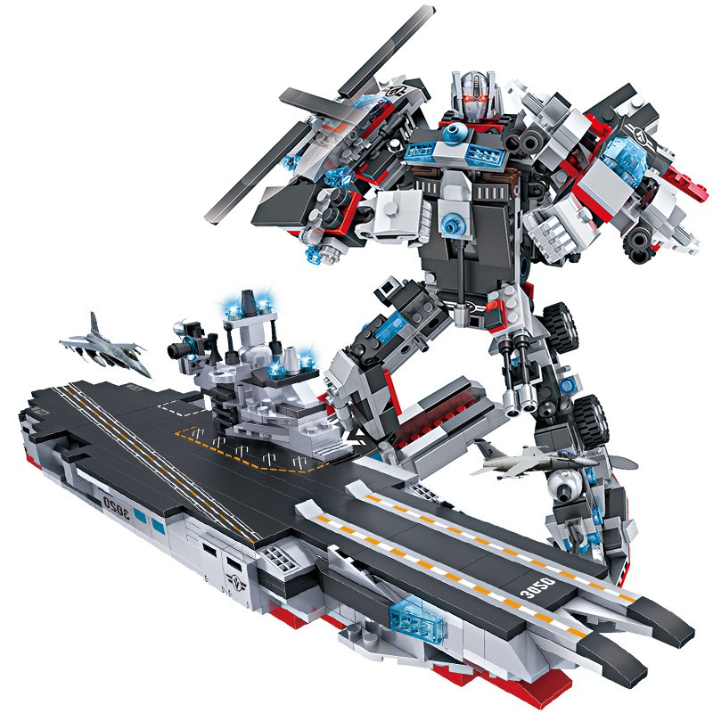 Đồ Chơi Lắp Ráp Trẻ Em -TÀU CHIẾN MECH-ROBOT Cao 40 cm - LEGOSTYLE