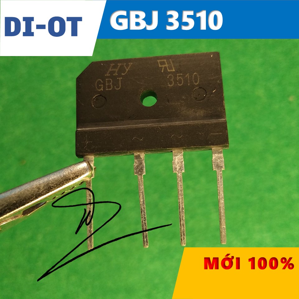 DIOT  GBJ3510  Diode  Cầu  Mới 100%     /   35A /1000V