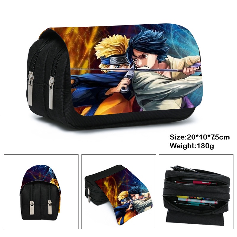 Hộp Bút Naruto hộp bút nhiều ngăn lớn Túi Đựng Bút Họa Tiết Anime Độc Đáo Cho Bé trai gái