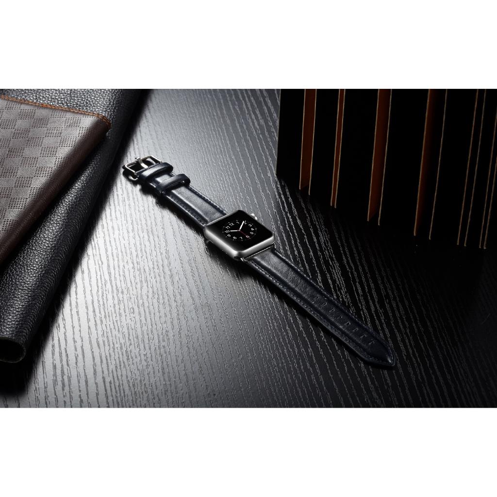 Dây Đeo Bằng Da Cho Đồng Hồ Thông Minh Apple Watch Series 4 44Mm, Series 3 2 1 42Mm