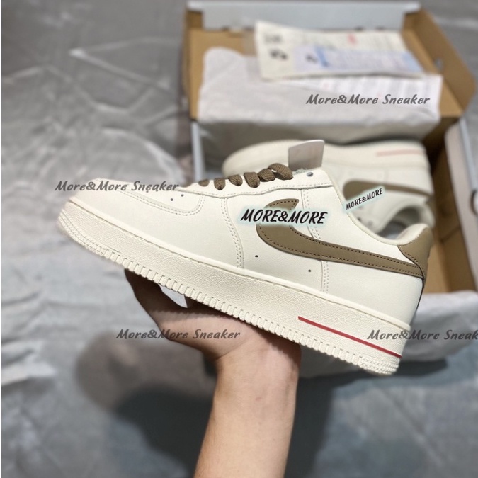 [More&More] Giày Sneaker AF1 custom vệt nâu chất lượng nguyên bản cao cấp MSN2371 | BigBuy360 - bigbuy360.vn