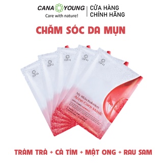 Combo 5 Mặt Nạ Tràm Trà Chăm Sóc Da Mụn Hàn Quốc Cana My Skin Solution Acne Care