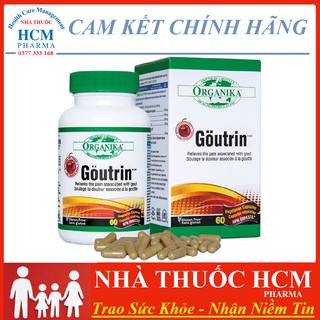 Gout giảm đau viêm khớp ORGANIKA GOUTRIN với vitamin C 60 viên nhập khẩu Canada
