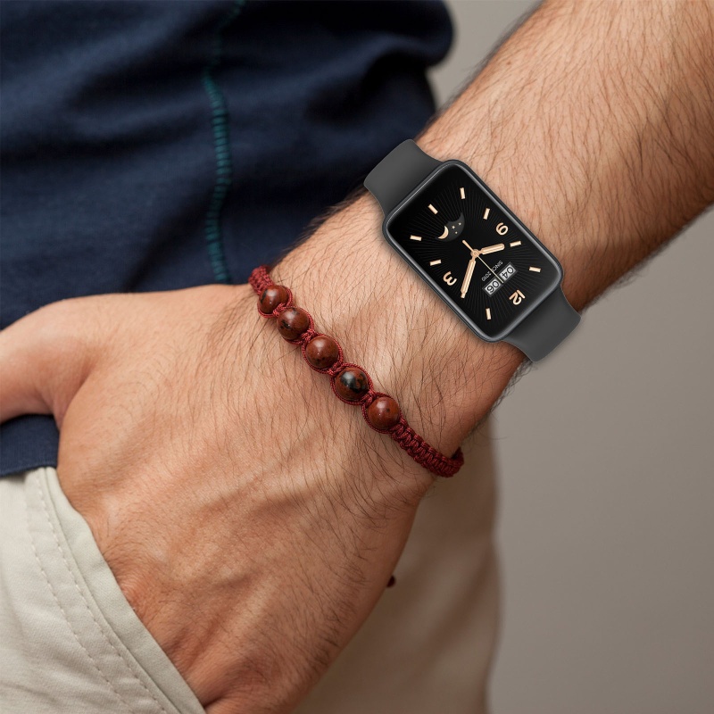 Dây Đeo Tay Bằng Silicone Chống Mồ Hôi Điều Chỉnh Được Cho Mi Band 7 Pro