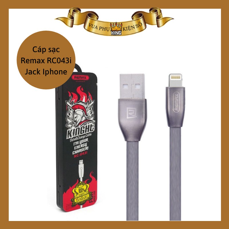 Cáp sạc nhanh REMAX KNIGHT Lightning RC-043i cho Iphone - Cáp Iphone