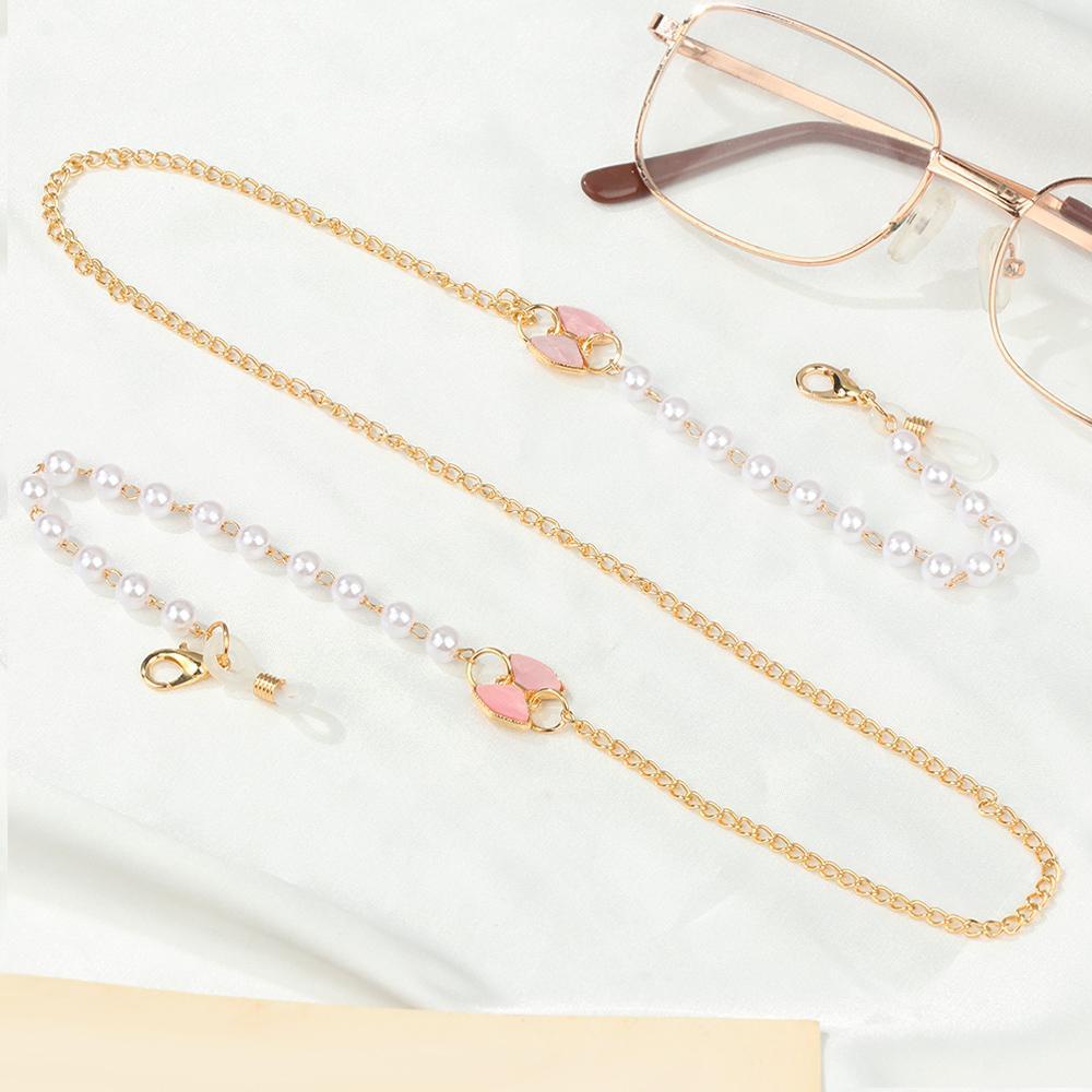 Dây Xích Kim Loại Đeo Mắt Kính Chống Thất Lạc Hình Nơ Bướm Handmade|Dây Chuyền Chuỗi Hạt Thời Trang Xinh Xắn