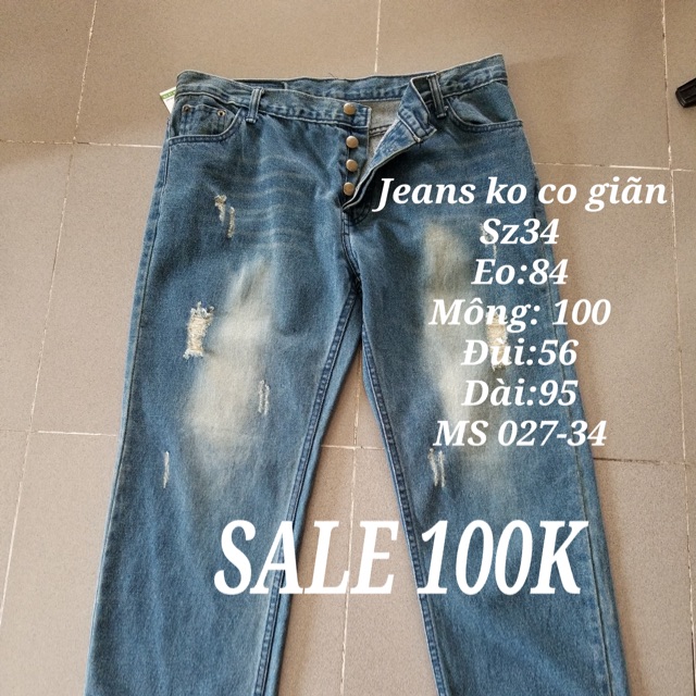 Quần jeans sale 100k