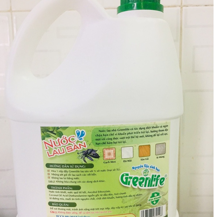 Nước lau sàn đuổi muỗi sả chanh, hương quế thiên nhiên Greenlife 4 lít, Hồ Chí Minh