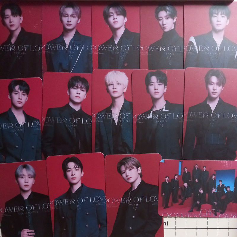 Set 14 Card giấy bo góc 2 mặt nhóm Seventeen - CONCERT POWER OF LOVE cán màng mờ