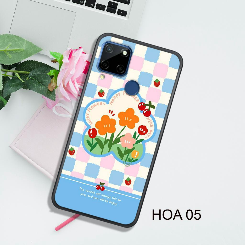 Ốp Lưng  OPPO REALME C11 2020 - C11 2021 - C20 - C12 - C15 - C21 - C21y - C25 , In Hình HOA, Màu Sắc Bắt Mắt.