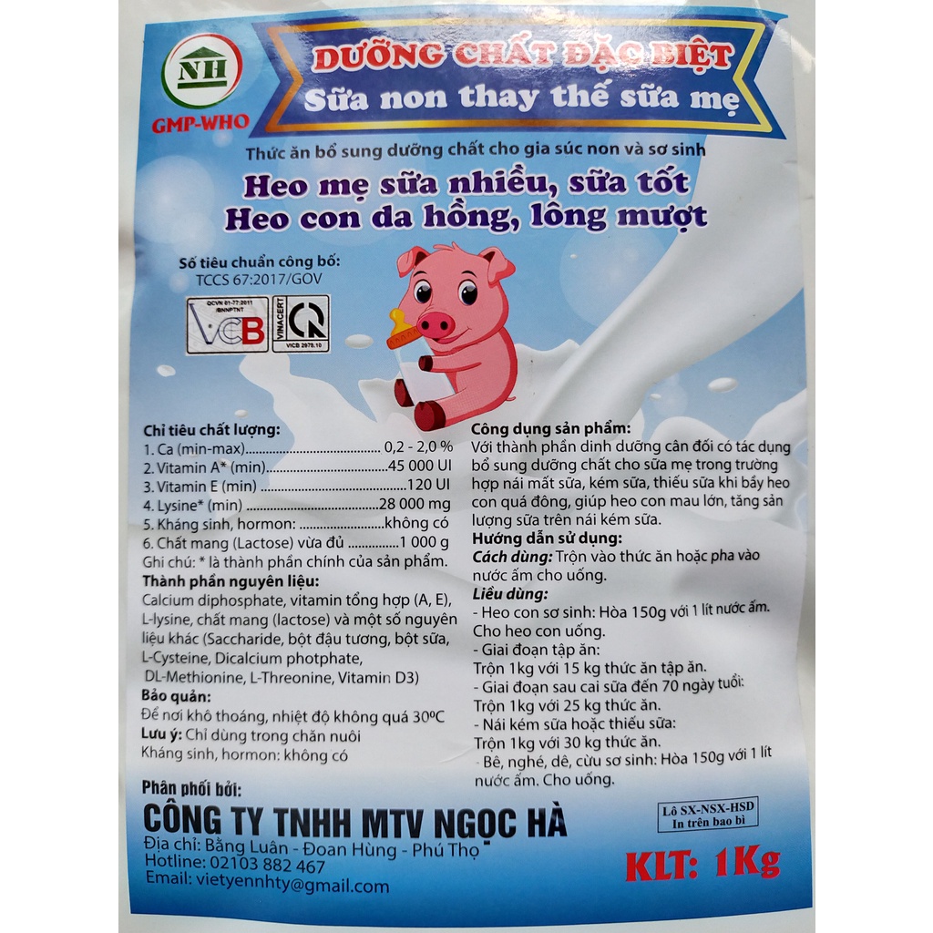 1kg Sữa non Giúp lợn, heo, chó mẹ sữa nhiều, sữa tốt, heo, chó con da hồng, lông mượt
