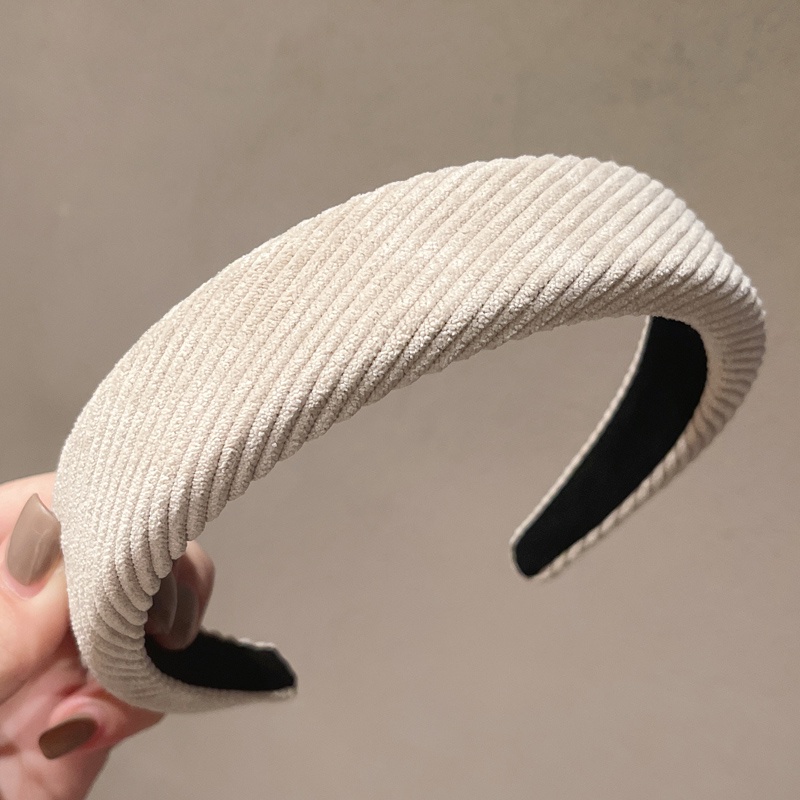 Cài tóc vải nhung màu trơn đơn giản thời trang