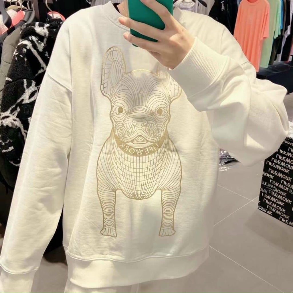 Áo nỉ Sweatshirt tay dài LifeWork big logo unisex nam nữ