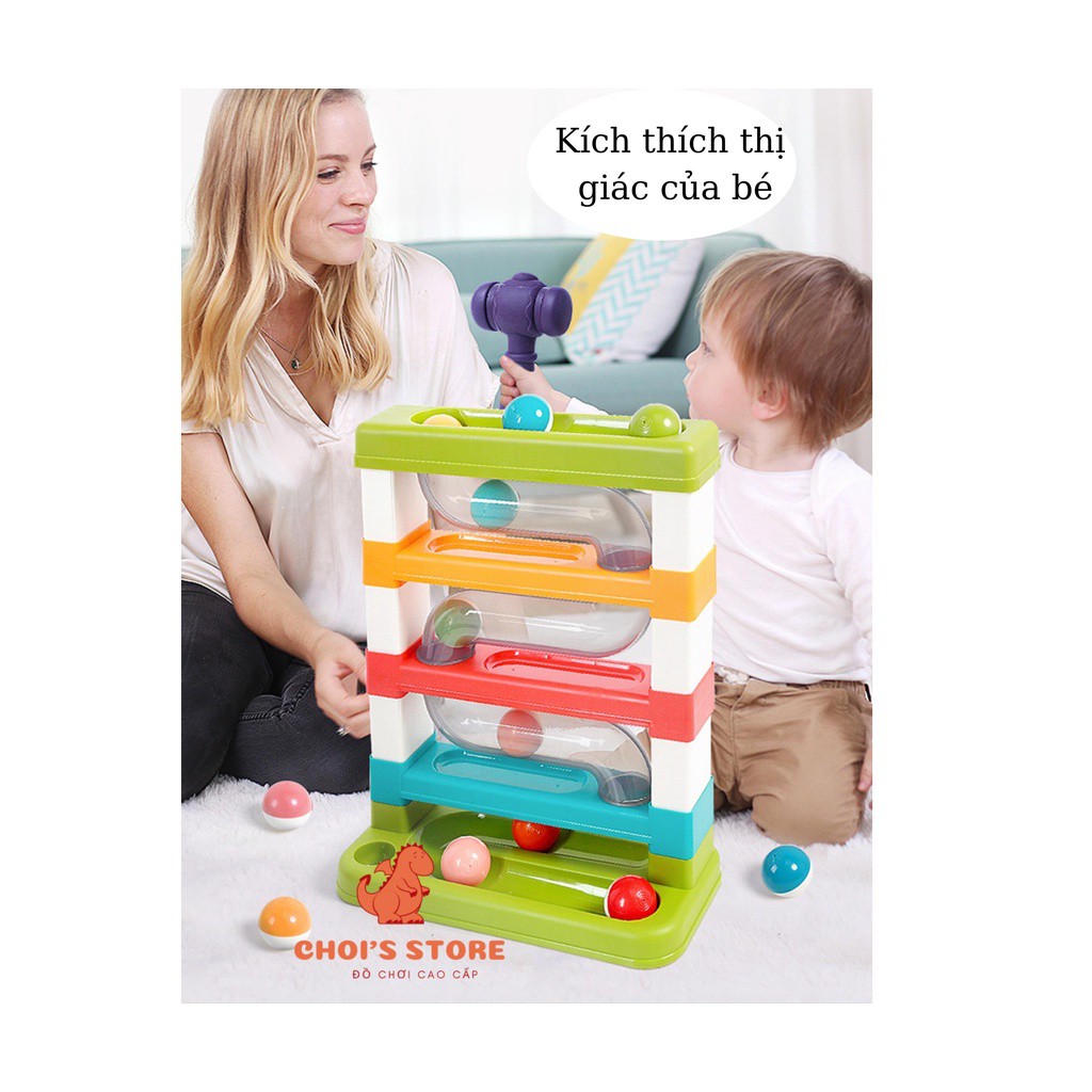 Cầu trượt tháp bóng - Đồ chơi giáo dục sớm -Đồ chơi đầy nhà