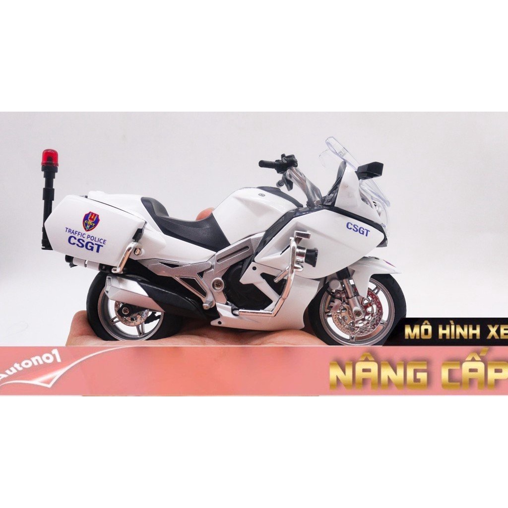 MÔ HÌNH XE YAMAHA FJR 1300 ĐỘ CSGT 1:12 AUTONO1 D011