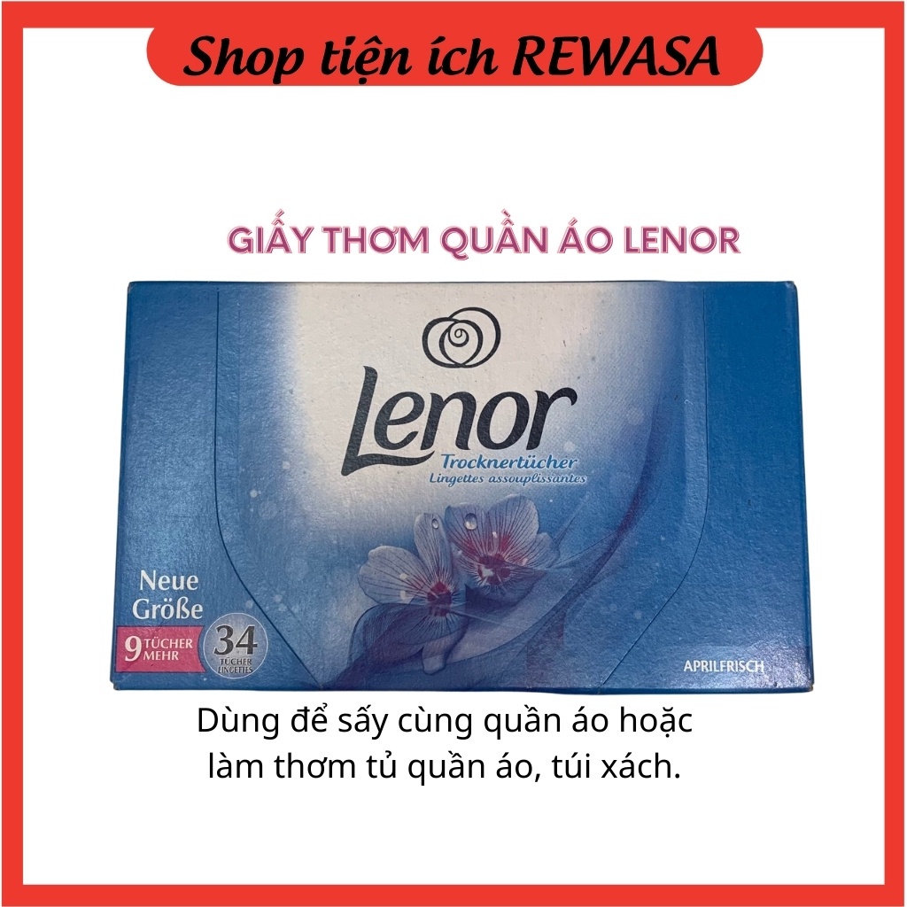 Giấy thơm quần áo Lenor 34 tờ Hàng Đức