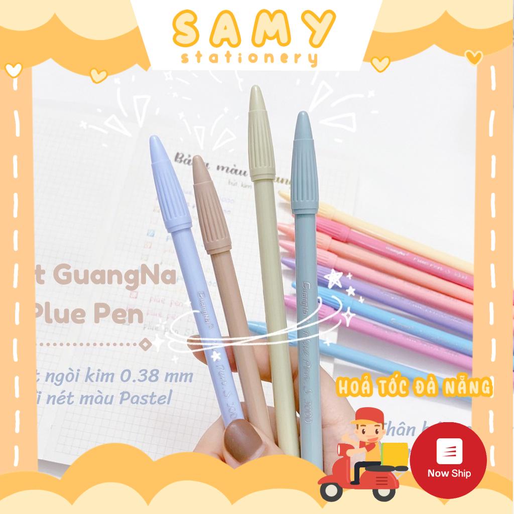 Set 12 cây bút kim 0.38 mm đi nét màu Pastel Samy Stationery