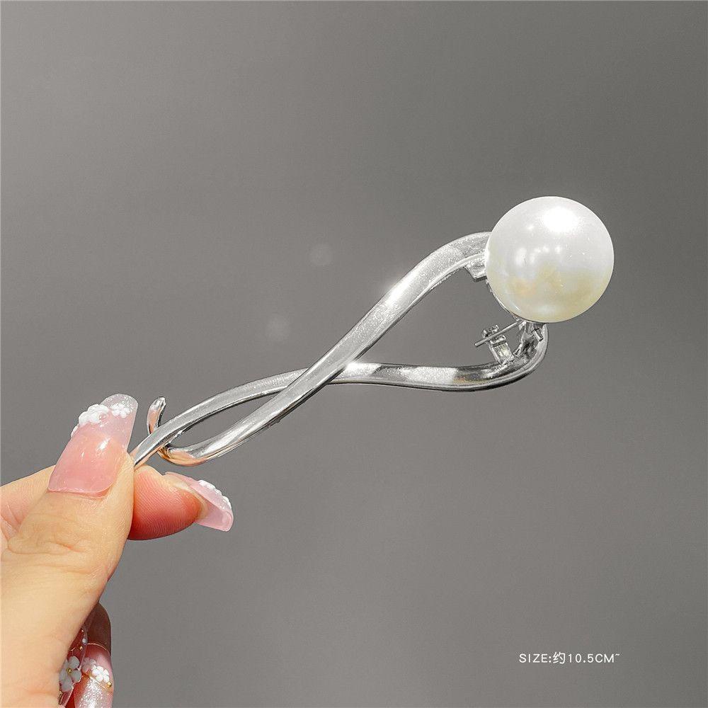 Bộ 2 Kẹp Tóc Bằng Kim Loại Kiểu Dáng Thanh Lịch