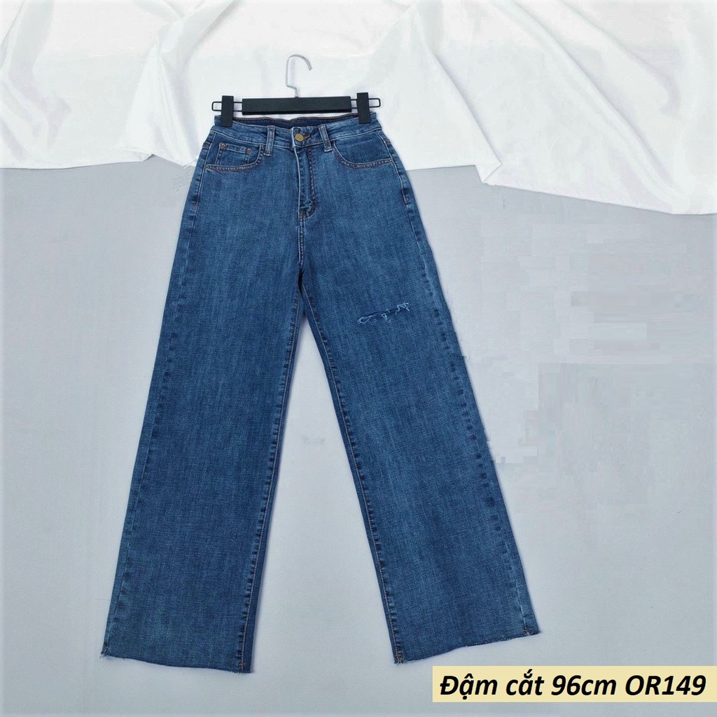 Quần jeans ống rộng co giãn Size 39 - 68kg OR149