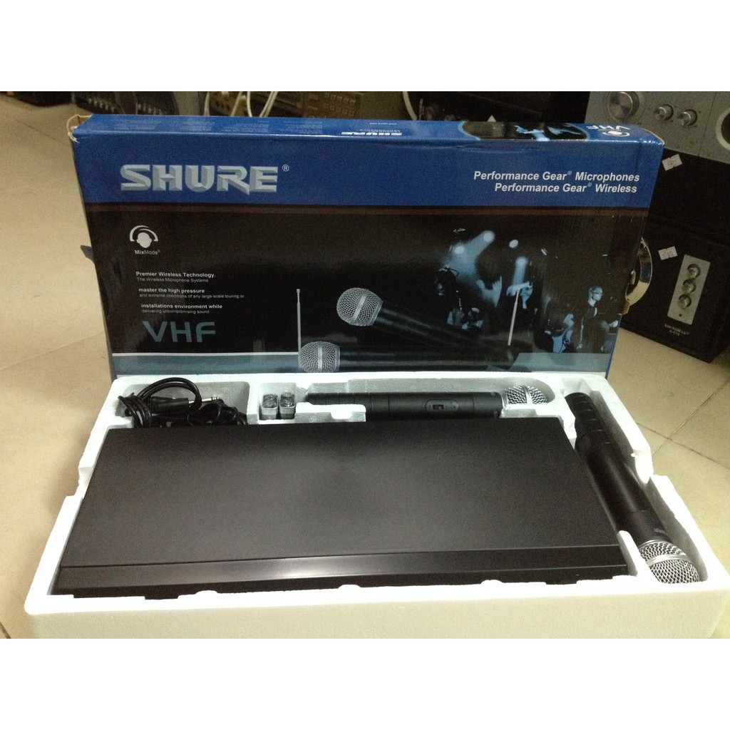 Nguyên cặp 2 Micro ko dây SHURE UT2 hát Karaoke cực chuẩn
