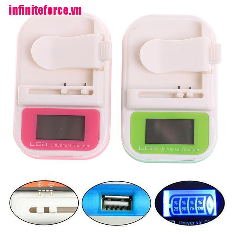 Bộ Sạc Pin Điện Thoại Usb Màn Hình Lcd