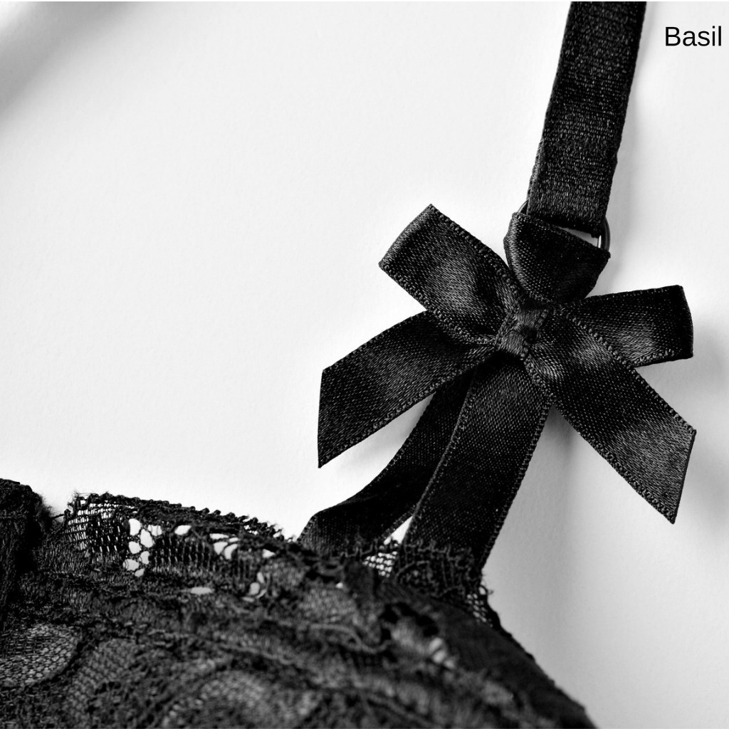 Bộ đồ lót QB02 nữ đệm mỏng có gọng chất Ren mềm mại thoáng mát Basil | BigBuy360 - bigbuy360.vn