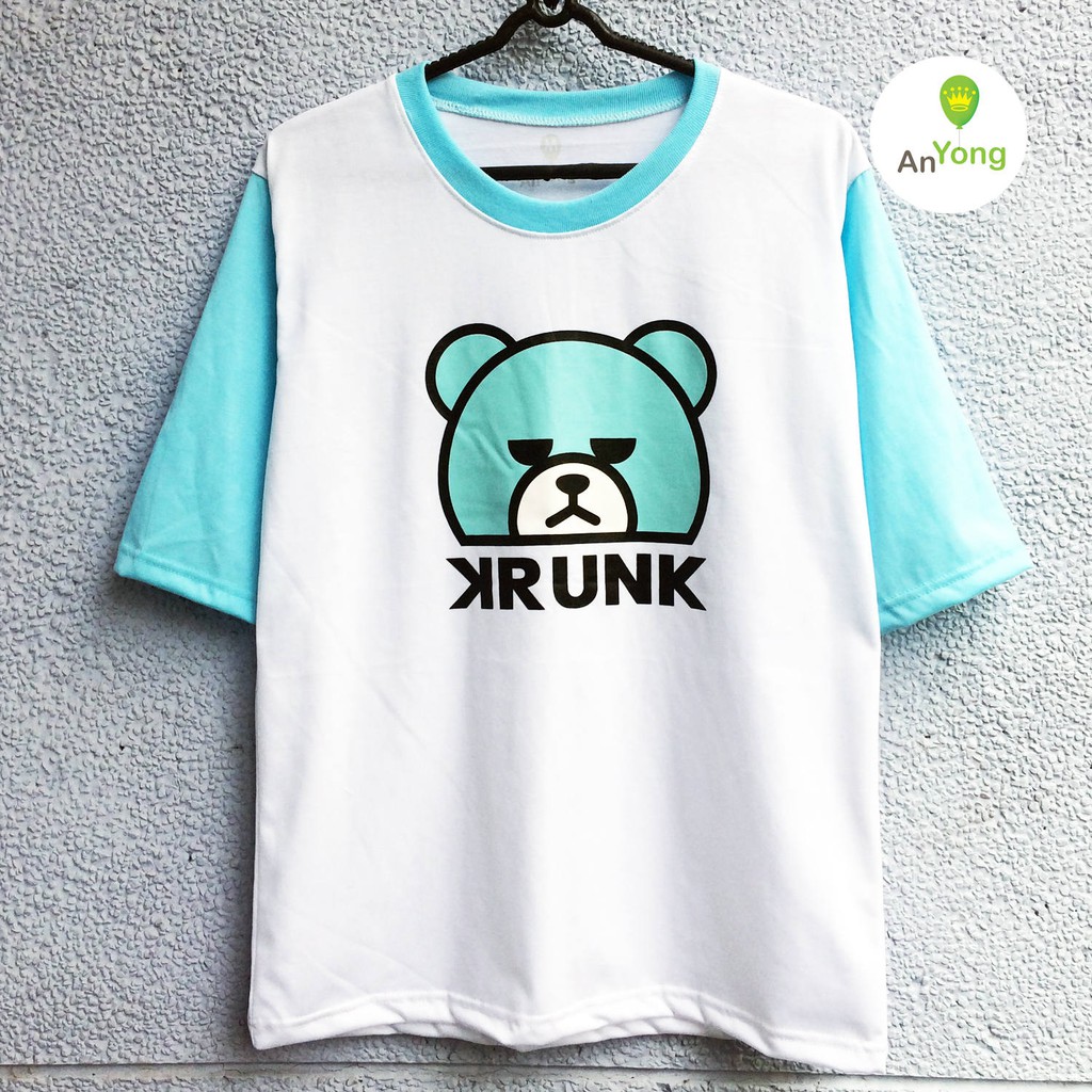 Áo thun Krunk tay lửng xanh