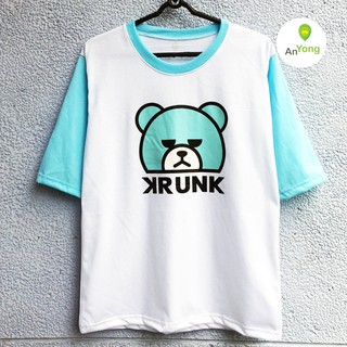 Áo thun Krunk tay lửng xanh